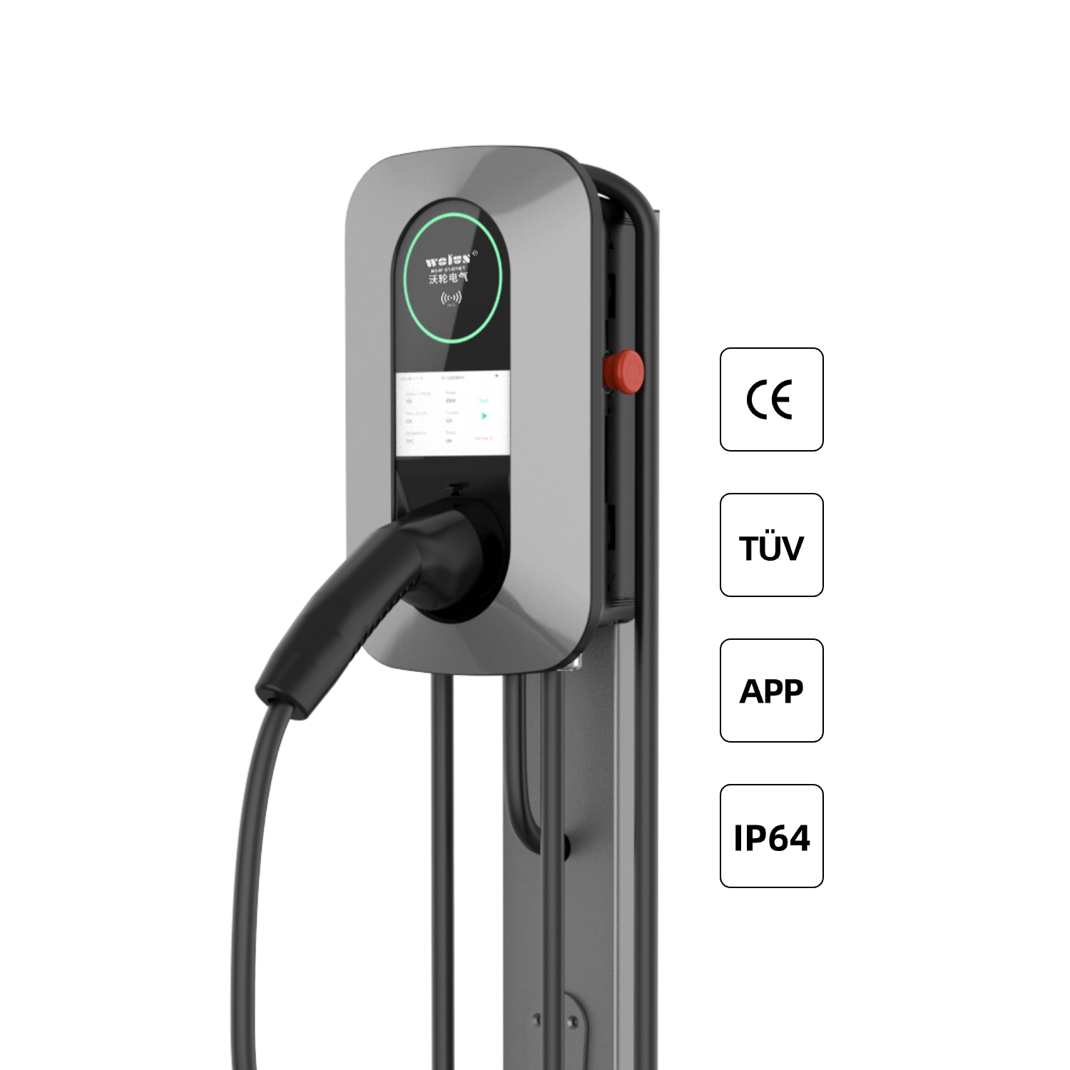 22kW AC Home Charging Pile Ev  - Wallbox Ev review and price