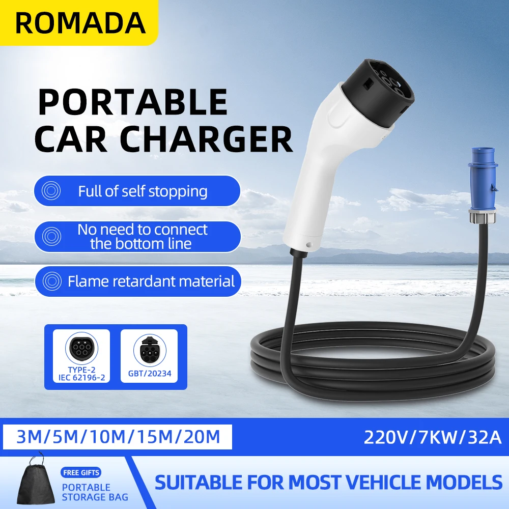 ROMADA Type2 IEC62196-2 For El - Ev Charger Adapter review and price