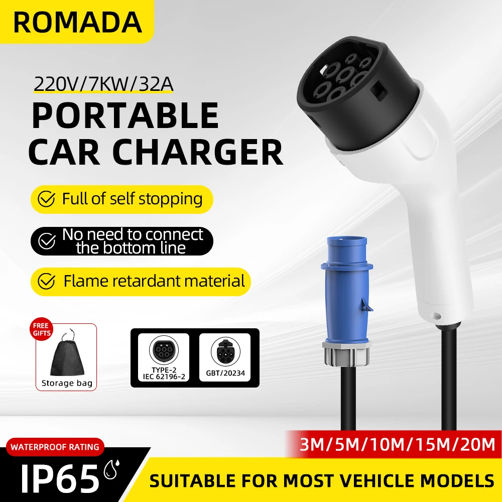 ROMADA Type2 IEC62196-2 For El - Ev Charger Adapter review and price