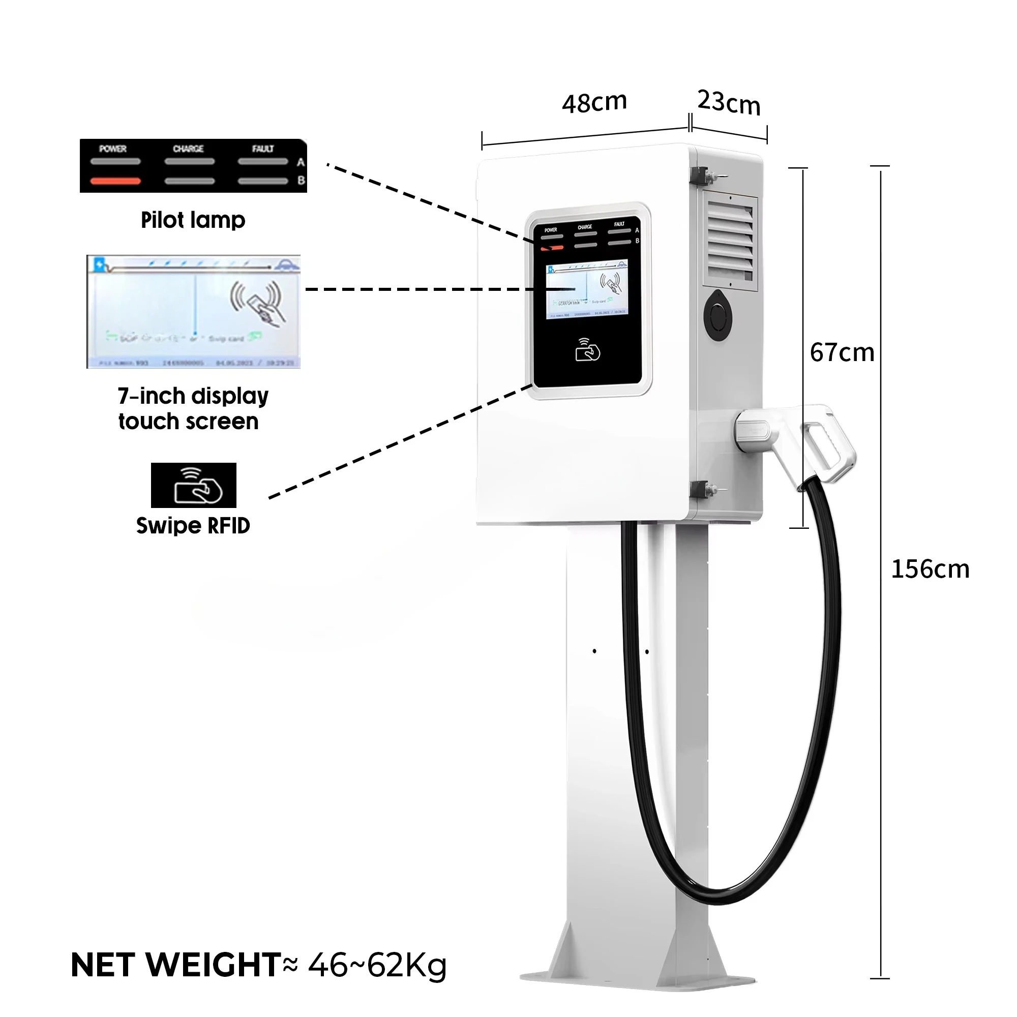 2026 Wallbox Ccs2 30kw Commerc - Ev Charging Pile review and price